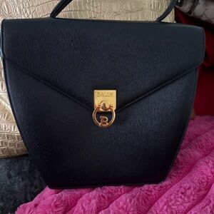 Black Leather Handbag